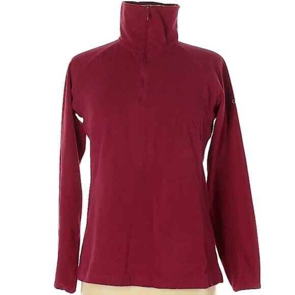 Columbia Quarter Zip Long Sleeve Fleece Pullover M - Picture 1 of 10
